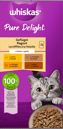 Nassfutter Katze Pure Delight Geflügel-Ragout Whiskas