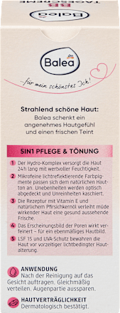 BB Cream mittlerer Hautton, getönte Tagescreme, LSF 15 Balea