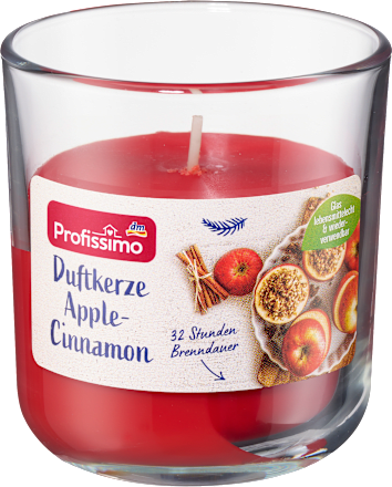 Duftkerze im Glas Apfel-Zimt Profissimo