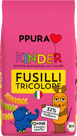 Nudeln, Fusilli tricolore für Kinder PPURA