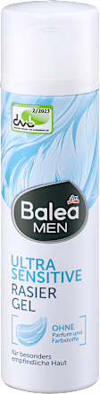 Gel za brijanje za osjetljivu kožu Balea MEN