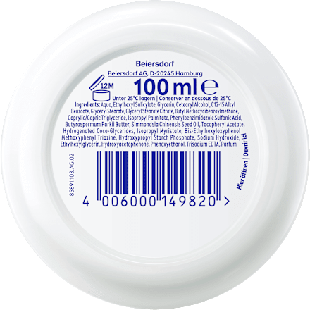 Feuchtigkeitscreme soft im Tiegel LSF 15 NIVEA