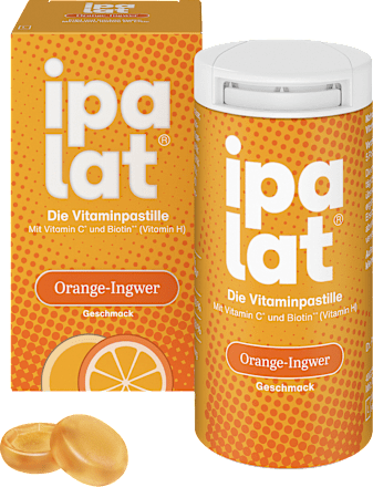 Die Vitaminpastille Orange-Ingwer Geschmack 40 St
 ipalat