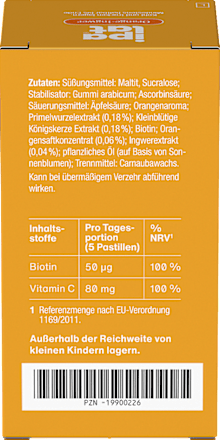 Die Vitaminpastille Orange-Ingwer Geschmack 40 St
 ipalat