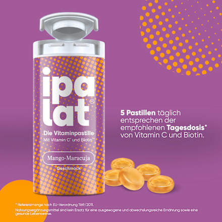 Die Vitaminpastille Orange-Ingwer Geschmack 40 St
 ipalat
