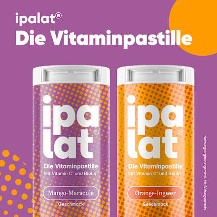 Die Vitaminpastille Orange-Ingwer Geschmack 40 St
 ipalat