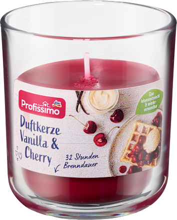 Duftkerze im Glas  Cherry Vanilla Profissimo