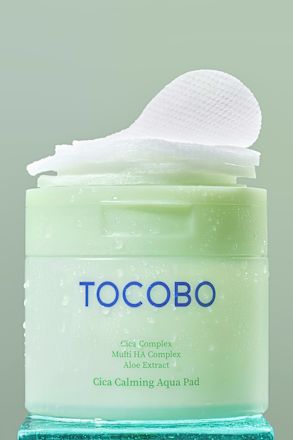 Upokojujúce pleťové tampóny Cica Calming Aqua Pad TOCOBO