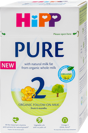 Organic Pure 2 mliječna formula, 6+ mj. HiPP