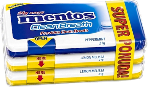Bomboni Clean Breath – Pepermint i Lemon Melissa mentos