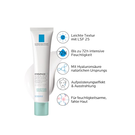 LA ROCHE-POSAY Hydraphase HA UV Tagescreme leicht LSF 25 LA ROCHE-POSAY