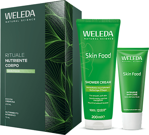 Set regalo cura corpo Skin Food WELEDA