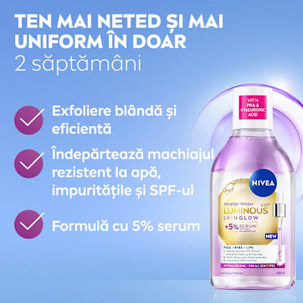 Apă micelară bifazică pentru ten sensibil NIVEA