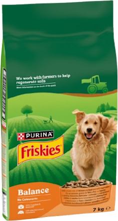 Hrană uscată câini cu pui Balance Friskies
