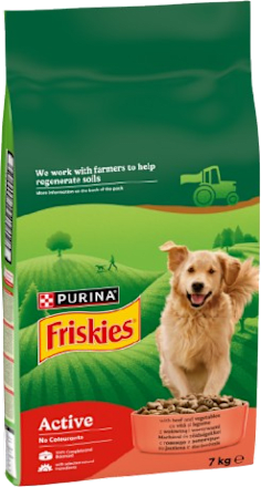Hrană uscată câini cu Vită Friskies