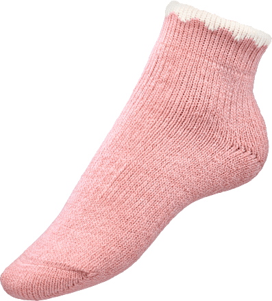 Socken mit Wolle & kurzem Schaft rosa Gr. 35-38 Fascino