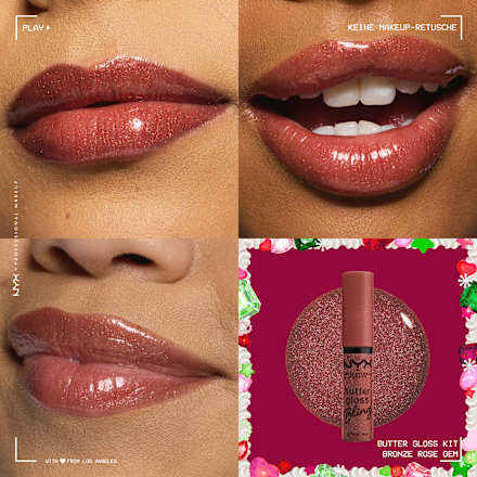Lippengloss Set XMAS Butter Gloss Kit 4tlg NYX PROFESSIONAL MAKEUP