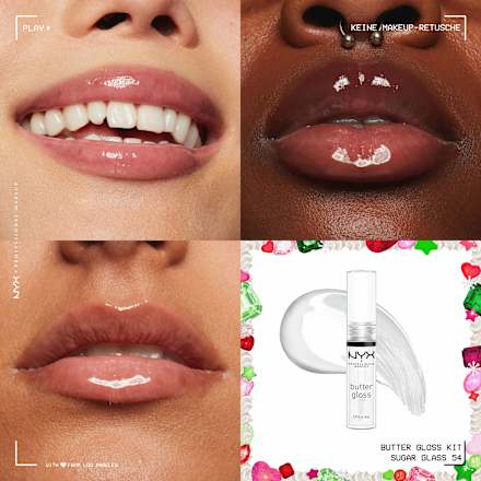 Lippengloss Set XMAS Butter Gloss Kit 4tlg NYX PROFESSIONAL MAKEUP