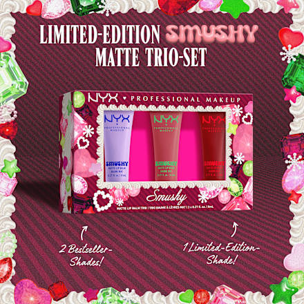 Lippenbalsam SetXMAS Smushy Trio Kit 3tlg NYX PROFESSIONAL MAKEUP