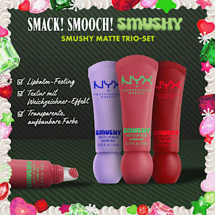 Lippenbalsam SetXMAS Smushy Trio Kit 3tlg NYX PROFESSIONAL MAKEUP