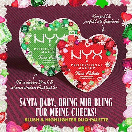 Farbpalette XMAS 01 Gem it out hot NYX PROFESSIONAL MAKEUP