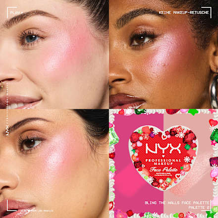 Farbpalette XMAS 02 Gem it out pink NYX PROFESSIONAL MAKEUP
