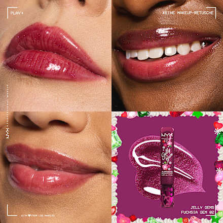 Lipgloss Jelly Gem 02 Fuchsia NYX PROFESSIONAL MAKEUP