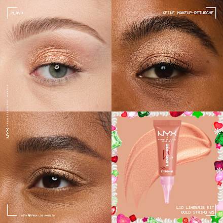 Lidschattenset XMAS Lid Lingerie Set 4tlg NYX PROFESSIONAL MAKEUP