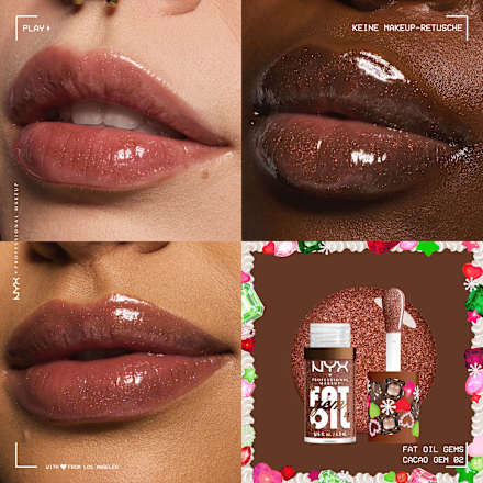 Lipgloss XMAS Fat Oil Gem Cacao Gem NYX PROFESSIONAL MAKEUP
