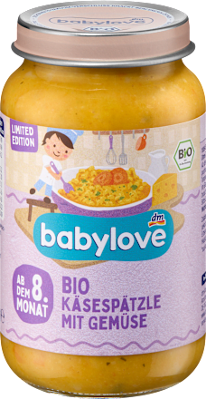 Menü Käsespätzle mit Gemüse ab dem 8.Monat babylove