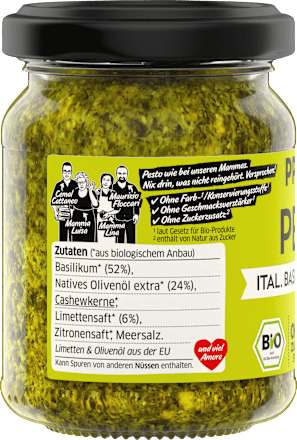 Pesto, ital. Basilikum & Limette PPURA