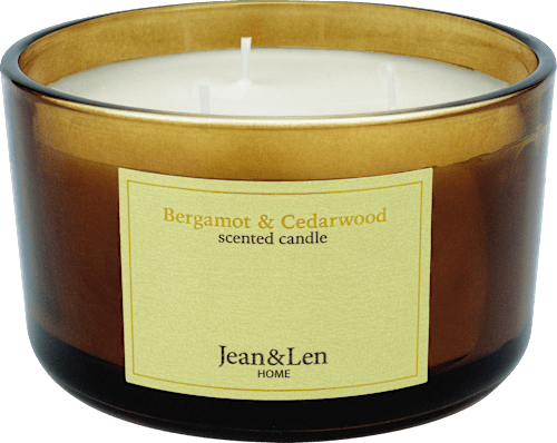 3-Docht Duftkerze Bergamot & Cedarwood (460 g) Jean&Len