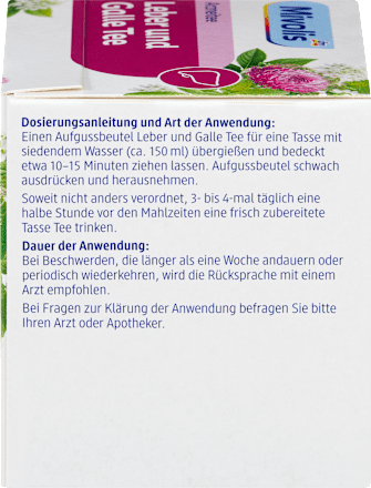 Arzneitee, Leber & Galle Tee (12 Beutel) Mivolis