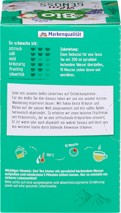 Früchtetee Almgenuss (20 Beutel) dmBio