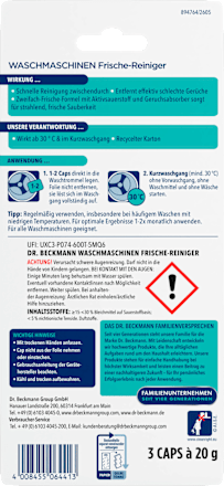 Waschmaschinenreiniger Frische Dr. Beckmann
