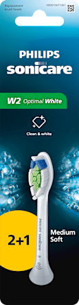 Zamjenska glava za električnu četkicu W2 Optimal White - Medium Soft (2 + 1) Philips Sonicare