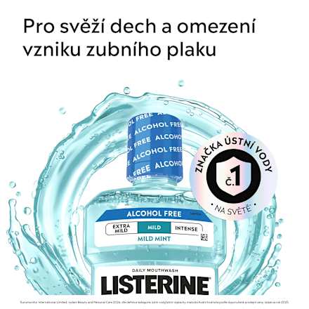 ústní voda Cool Mint Mild Taste Listerine