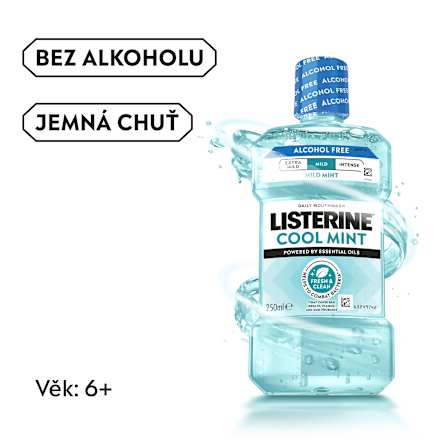 ústní voda Cool Mint Mild Taste Listerine