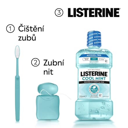 ústní voda Cool Mint Mild Taste Listerine