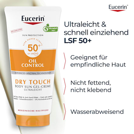 Eucerin Sun Protection Oil Control Dry Touch Body Sun Gel-Creme LSF 50+ Eucerin