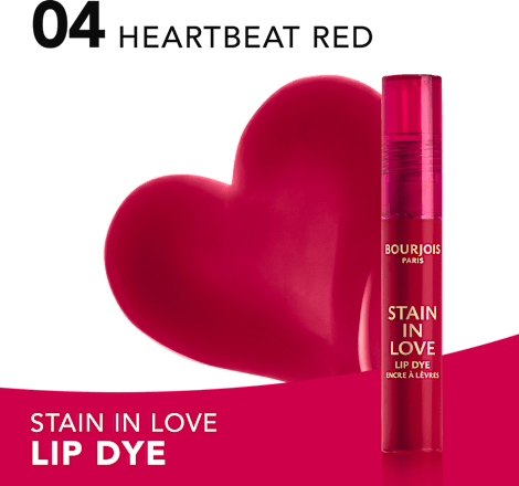 Stain in Love tečni ruž za usne - 04 Heartbeat Red BOURJOIS PARIS