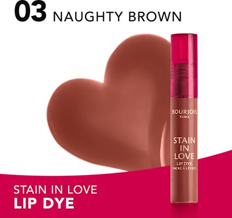Stain in Love tečni ruž za usne - 03 Naughty Brown BOURJOIS PARIS