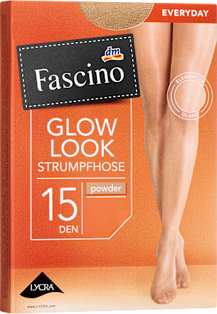 Strumpfhose mit Glow-Look powder Gr. 38/40, 15 DEN Fascino
