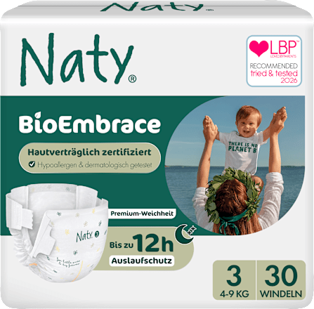 Windeln BioEmbrace  Gr. 3 (4-9 kg) Naty