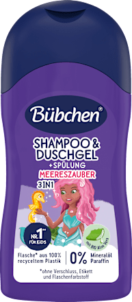 Kinder Shampoo, Duschgel  & Spülung Meereszauber, Reisegröße Bübchen