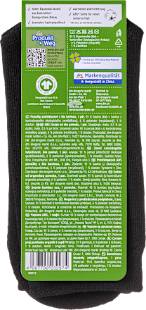 ABS-Socken mit Bio-Baumwolle schwarz Gr. 35-38 Fascino
