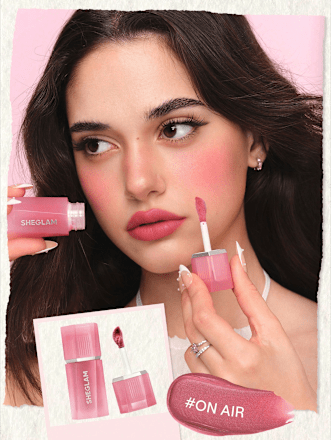 Blush Air Plush Lip & Cheek Cream 027 On Air SHEGLAM