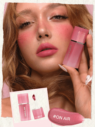 Blush Air Plush Lip & Cheek Cream 027 On Air SHEGLAM