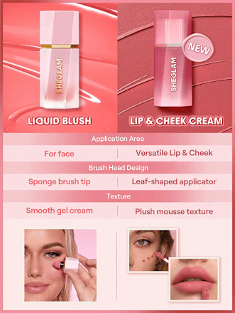Blush Air Plush Lip & Cheek Cream 027 On Air SHEGLAM