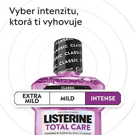 Ústna voda Total Care Teeth Protection Clean Mint Listerine